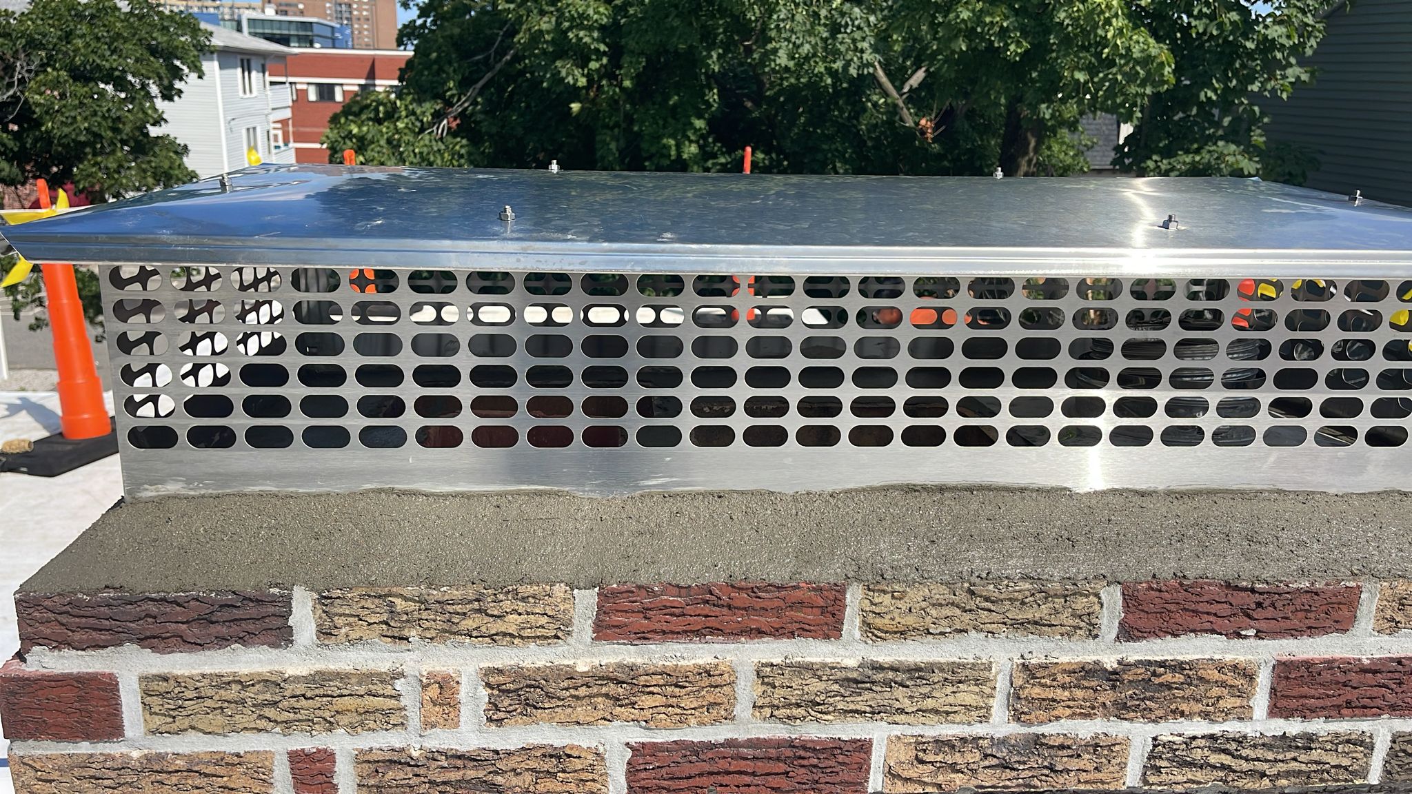 After Chimney in Watertown, MA - Chimney Repointing, Crown Repair & Cap Installation